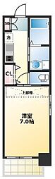 アネストタニマチ 1Kの間取図画像
