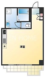 朝日プラザ高津3 ワンルームの間取図画像
