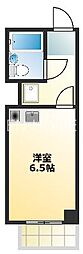 シャトー関本 ワンルームの間取図画像