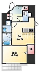 GAUDI 1DKの間取図画像