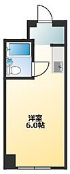 ノアーズアーク長堀通 ワンルームの間取図画像