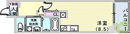 willDo浜崎通 11階ワンルームの間取り