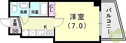セレニテ神戸西クレア 5階1Kの間取り