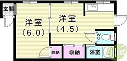 滝の茶屋駅 2.6万円