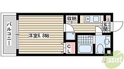 ユースパレス佐野 1Kの間取図画像