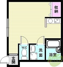 アクティー神戸 ワンルームの間取図画像