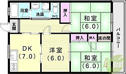 マンション雄姿 3DKの間取図画像
