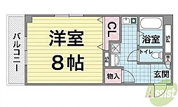 ニュープレジデントフジサワ 1Kの間取図画像