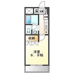 ベイコート武蔵小杉 1Kの間取図画像
