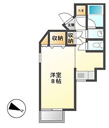 エルム宿河原 ワンルームの間取図画像