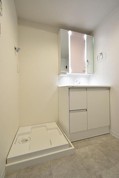 シャワー付きの洗面化粧台です♪