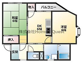 ツインビル森本1番館  ｜ 大阪府大阪市平野区長吉長原1丁目1-48（賃貸マンション2DK・3階・48.00㎡） その2