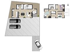 大字郡司分2号棟　新築戸建 3LDKの間取り
