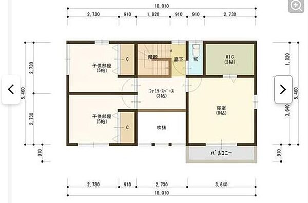 2階間取図