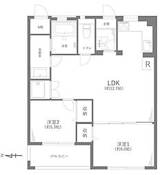 間取図画像 2LDK