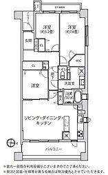 ライオンズマンション川口クオリティフォート 3LDKの間取図画像