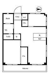 間取図画像 2LDK