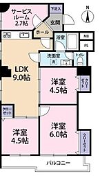 間取図画像 3SLDK