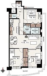 間取図画像 3LDK