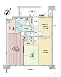 間取図画像 2SLDK