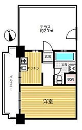 川口サマリヤマンション 1Kの間取図画像