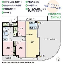 グランドメルシー北原台 3LDKの間取図画像