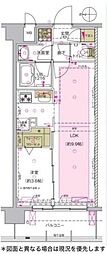 ミルーナヒルズ舎人シーズコレクション 1LDKの間取図画像