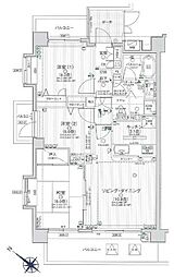 日神パレステージ南浦和サウスフォート 3LDKの間取図画像