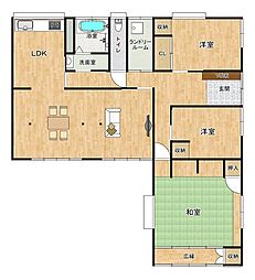 大牟田市藤田町　一戸建て 4SLDKの間取り