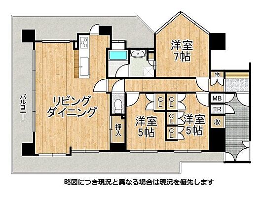 間取り エンゼルレイクハウス西大津　中古マンション 4階/-
