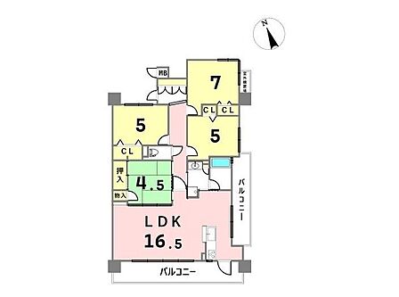 4LDK 間取り