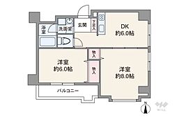 ヴィラトーゴー 2DKの間取り