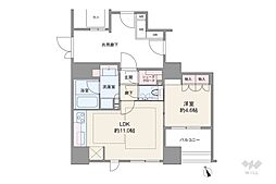 パークハウス大山 1LDKの間取図画像