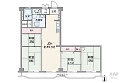 メゾンゴールド 4LDKの間取り