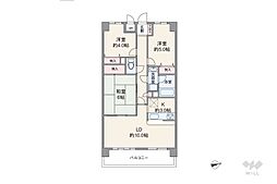 コンフォール東川口 3LDKの間取図画像