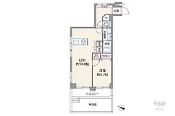 コーラルハイツ蓮根2 1LDKの間取り