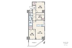 朝日西巣鴨マンション 2SLDKの間取図画像
