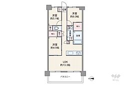 ルネ川口アグリア 3LDKの間取図画像