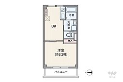 サニーコート滝野川 1DKの間取図画像