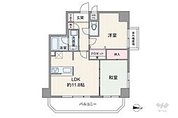 ライオンズプラザ川口第2 2LDKの間取図画像
