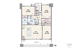 ダイアパレス川口青木 3LDKの間取図画像