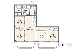 メゾンゴールド 4LDKの間取図画像