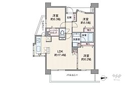 ヴェレーナ川口南鳩ヶ谷 3LDKの間取図画像