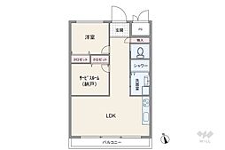 間取図画像 1SLDK