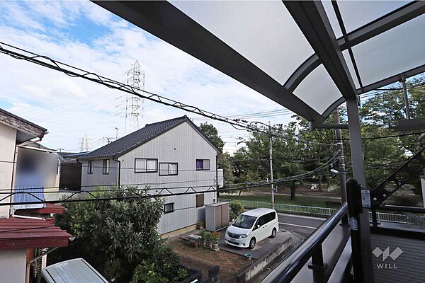 バルコニーからの眺め（南東方向）［2026年8月7日撮影］