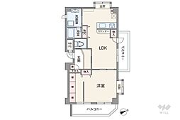 ライオンズマンション川口第8 1LDKの間取図画像