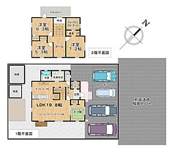 JR函館本線 手稲駅 バス15分 花川南７条１丁目下車 徒歩7分 4LDKの間取り