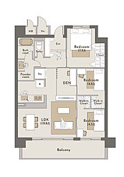 ファミール堂ケ芝 2SLDKの間取図画像