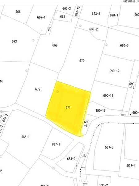 大きな家が建つ広さの土地です