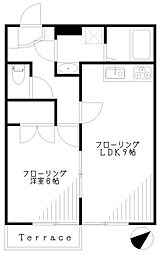 グレイス西荻 1階1LDKの間取り